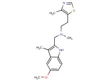 N-[(5-methoxy-3-methyl-1H-indol-2-yl)methyl]-N-methyl-2-(4-methyl-1,3-thiazol-5-yl)ethanamine
