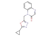 1-[(5-cyclopropyl-1,3,4-oxadiazol-2-yl)methyl]quinoxalin-2(1H)-one