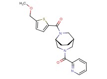 (1S*,5R*)-6-{[5-(methoxymethyl)-2-thienyl]carbonyl}-3-(pyridin-2-ylcarbonyl)-3,6-diazabicyclo[3.2.2]nonane