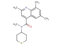 N,2,6,8-tetramethyl-N-(tetrahydro-2H-thiopyran-4-yl)-4-quinolinecarboxamide