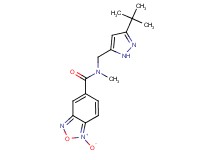N-[(3-tert-butyl-1H-pyrazol-5-yl)methyl]-N-methyl-2,1,3-benzoxadiazole-5-carboxamide 1-oxide