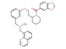 (3-{2-[1-(1,3-benzodioxol-5-ylcarbonyl)-2-piperidinyl]ethoxy}benzyl)methyl(8-quinolinylmethyl)amine