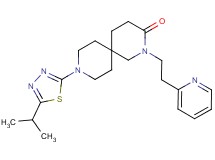 9-(5-isopropyl-1,3,4-thiadiazol-2-yl)-2-(2-pyridin-2-ylethyl)-2,9-diazaspiro[5.5]undecan-3-one
