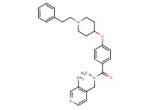 N-methyl-N-[(3-methyl-4-pyridinyl)methyl]-4-{[1-(2-phenylethyl)-4-piperidinyl]oxy}benzamide