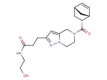 3-{5-[(1R*,2R*,4R*)-bicyclo[2.2.1]hept-5-en-2-ylcarbonyl]-4,5,6,7-tetrahydropyrazolo[1,5-a]pyrazin-2-yl}-N-(2-hydroxyethyl)propanamide