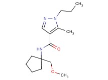 N-[1-(methoxymethyl)cyclopentyl]-5-methyl-1-propyl-1H-pyrazole-4-carboxamide
