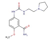 2-methoxy-5-({[(2-pyrrolidin-1-ylethyl)amino]carbonyl}amino)benzamide