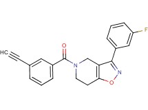 5-(3-ethynylbenzoyl)-3-(3-fluorophenyl)-4,5,6,7-tetrahydroisoxazolo[4,5-c]pyridine