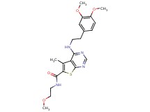 4-{[2-(3,4-dimethoxyphenyl)ethyl]amino}-N-(2-methoxyethyl)-5-methylthieno[2,3-d]pyrimidine-6-carboxamide