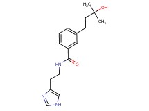 3-(3-hydroxy-3-methylbutyl)-N-[2-(1H-imidazol-4-yl)ethyl]benzamide