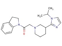1-{[3-(1-isopropyl-1H-imidazol-2-yl)-1-piperidinyl]acetyl}indoline