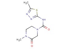 4-methyl-N-(5-methyl-1,3,4-thiadiazol-2-yl)-3-oxopiperazine-1-carboxamide