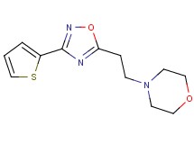 4-{2-[3-(2-thienyl)-1,2,4-oxadiazol-5-yl]ethyl}morpholine trifluoroacetate