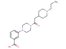 3-{4-[(1-propyl-4-piperidinyl)acetyl]-1-piperazinyl}benzoic acid