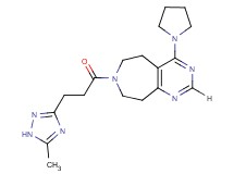 7-[3-(5-methyl-1H-1,2,4-triazol-3-yl)propanoyl]-4-pyrrolidin-1-yl-6,7,8,9-tetrahydro-5H-pyrimido[4,5-d]azepine