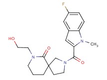 2-[(5-fluoro-1-methyl-1H-indol-2-yl)carbonyl]-7-(2-hydroxyethyl)-2,7-diazaspiro[4.5]decan-6-one