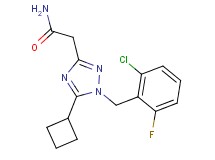 2-[1-(2-chloro-6-fluorobenzyl)-5-cyclobutyl-1H-1,2,4-triazol-3-yl]acetamide