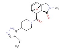 (3aR*,6S*,7R*,7aS*)-7-{[4-(4-ethyl-1H-pyrazol-5-yl)piperidin-1-yl]carbonyl}-2-methyl-2,3,7,7a-tetrahydro-3a,6-epoxyisoindol-1(6H)-one