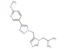 5-{1-[(1-isobutyl-1H-imidazol-5-yl)methyl]-1H-1,2,3-triazol-4-yl}-2-methoxypyridine