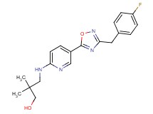 3-({5-[3-(4-fluorobenzyl)-1,2,4-oxadiazol-5-yl]-2-pyridinyl}amino)-2,2-dimethyl-1-propanol