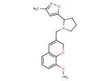 5-{1-[(8-methoxy-2H-chromen-3-yl)methyl]pyrrolidin-2-yl}-3-methylisoxazole