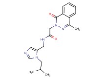 N-[(1-isobutyl-1H-imidazol-5-yl)methyl]-2-(4-methyl-1-oxo-2(1H)-phthalazinyl)acetamide