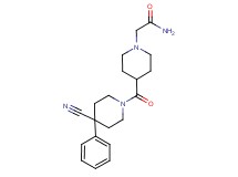 2-{4-[(4-cyano-4-phenylpiperidin-1-yl)carbonyl]piperidin-1-yl}acetamide