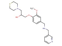 1-(2-methoxy-4-{[(3-pyridinylmethyl)amino]methyl}phenoxy)-3-(4-thiomorpholinyl)-2-propanol