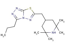 3-propyl-6-[(2,2,6,6-tetramethylpiperidin-4-yl)methyl][1,2,4]triazolo[3,4-b][1,3,4]thiadiazole