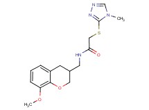 N-[(8-methoxy-3,4-dihydro-2H-chromen-3-yl)methyl]-2-[(4-methyl-4H-1,2,4-triazol-3-yl)thio]acetamide