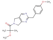 2-(4-methoxybenzyl)-6-(2-methoxy-2-methylpropanoyl)-6,7-dihydro-5H-pyrrolo[3,4-d]pyrimidine