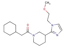 1-(cyclohexylacetyl)-3-[1-(2-methoxyethyl)-1H-imidazol-2-yl]piperidine