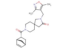 8-[(1R*,2R*,4R*)-bicyclo[2.2.1]hept-5-en-2-ylcarbonyl]-2-[(3,5-dimethyl-4-isoxazolyl)methyl]-2,8-diazaspiro[4.5]decan-3-one
