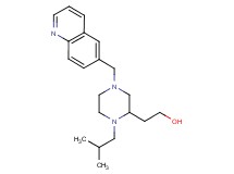 2-[1-isobutyl-4-(6-quinolinylmethyl)-2-piperazinyl]ethanol