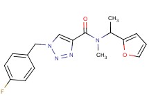 1-(4-fluorobenzyl)-N-[1-(2-furyl)ethyl]-N-methyl-1H-1,2,3-triazole-4-carboxamide