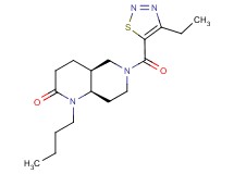 (4aS*,8aR*)-1-butyl-6-[(4-ethyl-1,2,3-thiadiazol-5-yl)carbonyl]octahydro-1,6-naphthyridin-2(1H)-one