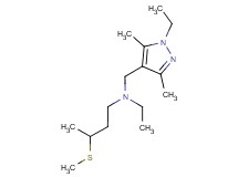 N-ethyl-N-[(1-ethyl-3,5-dimethyl-1H-pyrazol-4-yl)methyl]-3-(methylthio)butan-1-amine