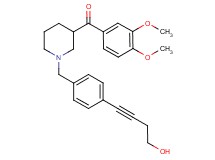 (3,4-dimethoxyphenyl){1-[4-(4-hydroxy-1-butyn-1-yl)benzyl]-3-piperidinyl}methanone