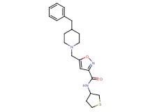 5-[(4-benzyl-1-piperidinyl)methyl]-N-(tetrahydro-3-thienyl)-3-isoxazolecarboxamide