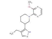 2-[3-(4-ethyl-1H-pyrazol-5-yl)piperidin-1-yl]-3-methoxypyrazine