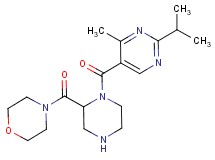 4-({1-[(2-isopropyl-4-methyl-5-pyrimidinyl)carbonyl]-2-piperazinyl}carbonyl)morpholine
