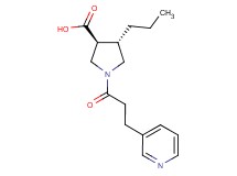 (3S*,4S*)-4-propyl-1-[3-(3-pyridinyl)propanoyl]-3-pyrrolidinecarboxylic acid