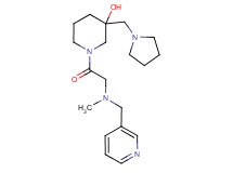1-[N-methyl-N-(pyridin-3-ylmethyl)glycyl]-3-(pyrrolidin-1-ylmethyl)piperidin-3-ol