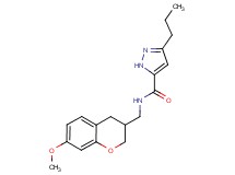 N-[(7-methoxy-3,4-dihydro-2H-chromen-3-yl)methyl]-3-propyl-1H-pyrazole-5-carboxamide