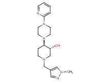 (3R*,4R*)-1-[(1-methyl-1H-pyrazol-4-yl)methyl]-4-[4-(2-pyridinyl)-1-piperazinyl]-3-piperidinol