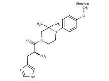 {(1S)-1-(1H-imidazol-4-ylmethyl)-2-[4-(4-methoxyphenyl)-3,3-dimethyl-1-piperazinyl]-2-oxoethyl}amine dihydrochloride