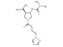 N'-{(3S*,4R*)-4-isopropyl-1-[4-(1H-1,2,4-triazol-1-yl)butanoyl]pyrrolidin-3-yl}-N,N-dimethylurea