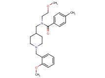 N-{[1-(2-methoxybenzyl)-4-piperidinyl]methyl}-N-(2-methoxyethyl)-4-methylbenzamide