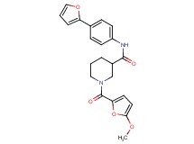N-[4-(2-furyl)phenyl]-1-(5-methoxy-2-furoyl)-3-piperidinecarboxamide