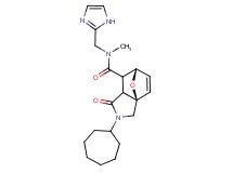(3aR*,6S*)-2-cycloheptyl-N-(1H-imidazol-2-ylmethyl)-N-methyl-1-oxo-1,2,3,6,7,7a-hexahydro-3a,6-epoxyisoindole-7-carboxamide